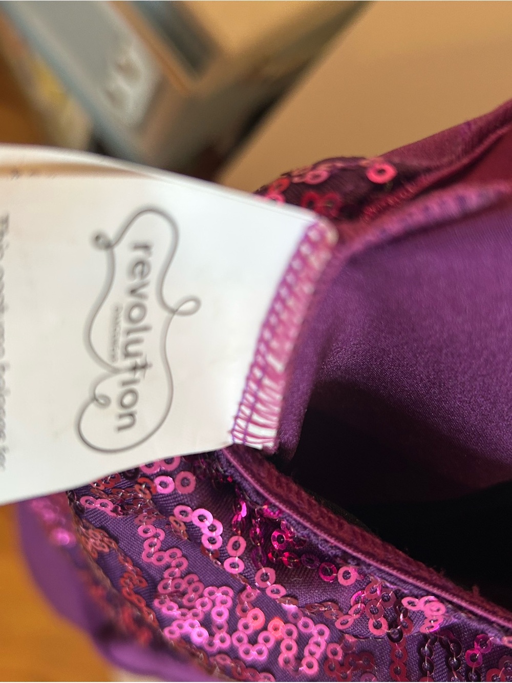Revolution "My Time" #RC19820 Girls Purple Sequin Halter Dance Costume Leotard - Picture 8 of 9